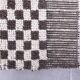 9x10 Checkered Brown White Moroccan Rug, 268x298Cm