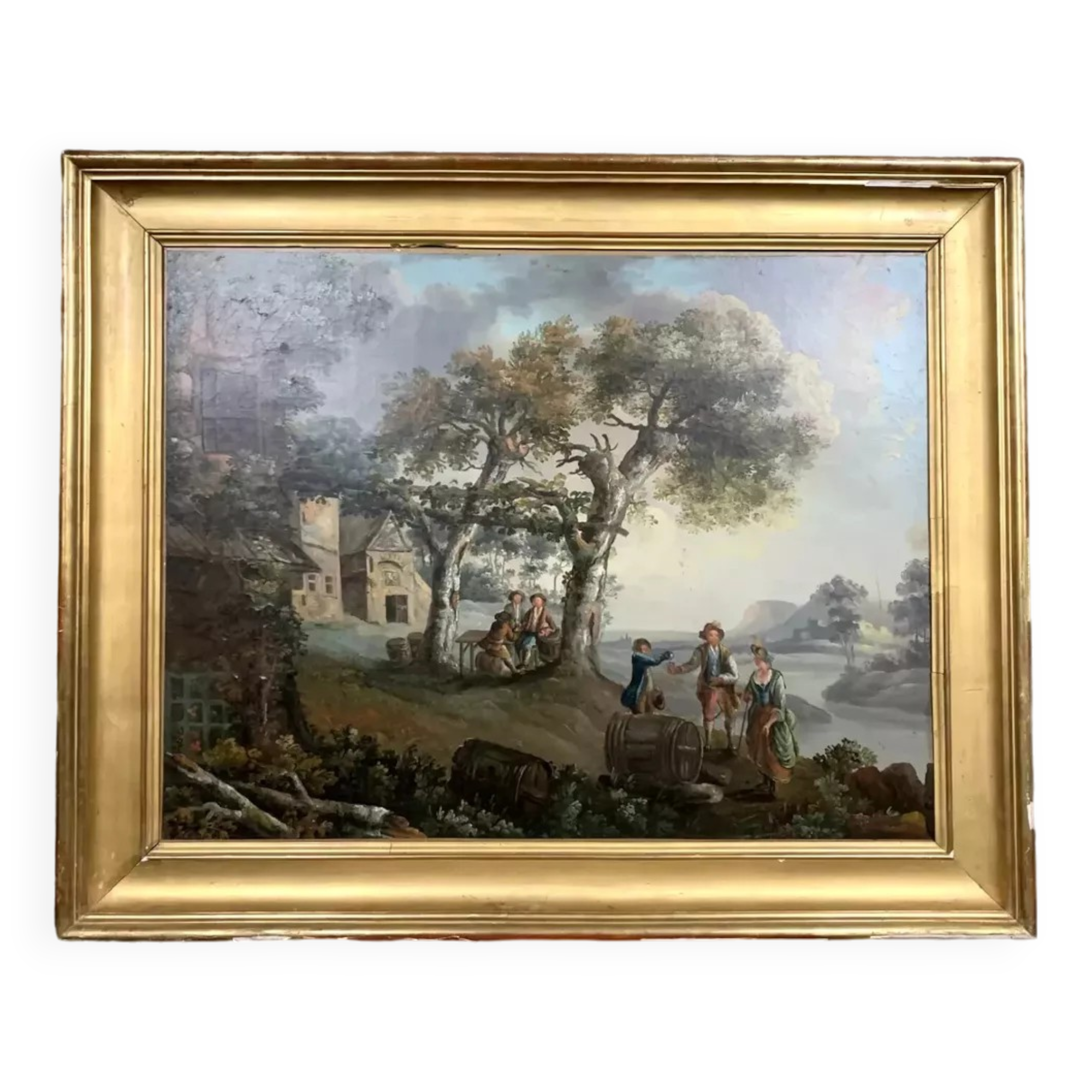 École Italienne vers 1800 : huile sur toile