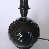 Black ceramic lamp, 1960