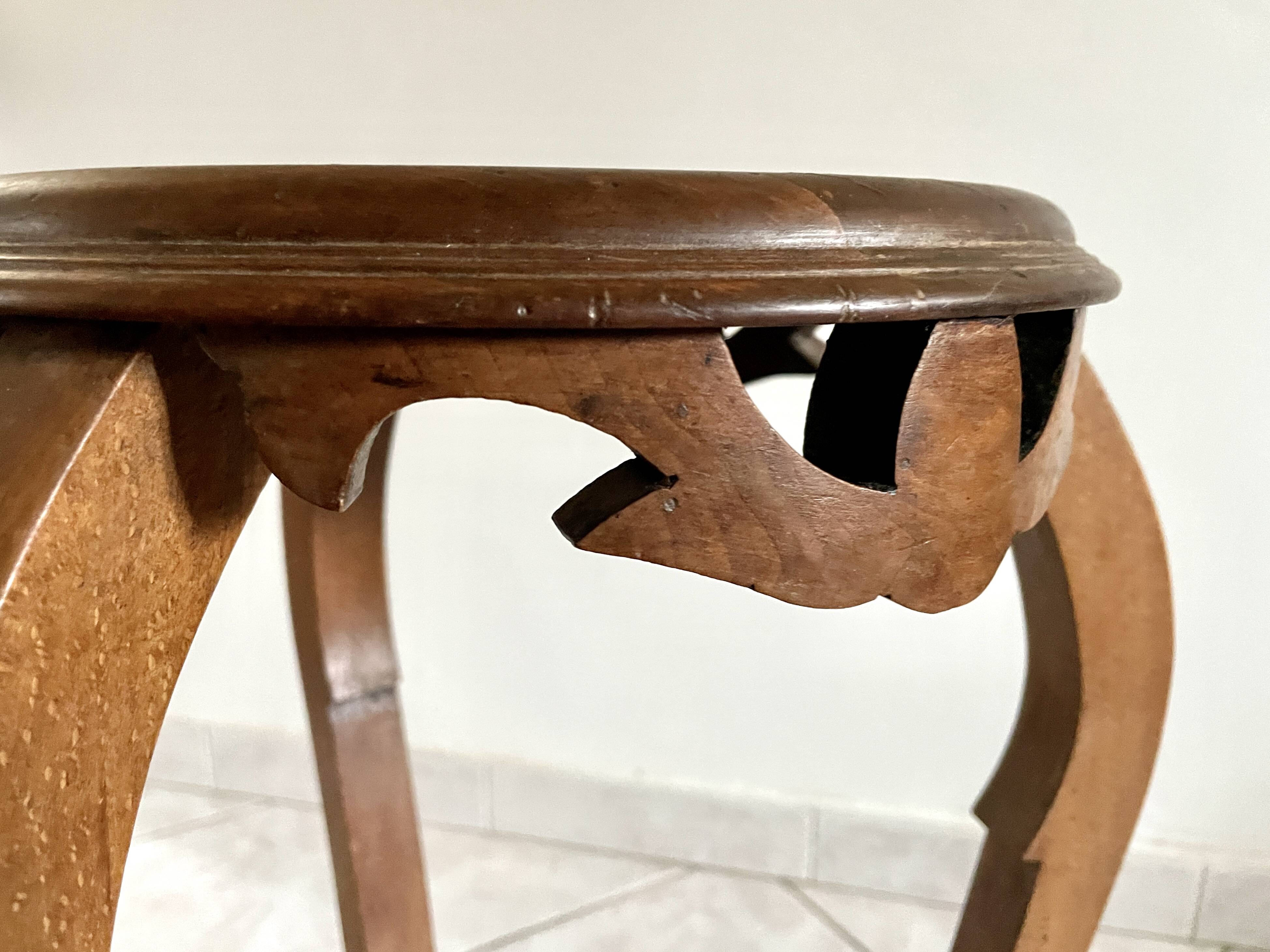 20th century walnut side table