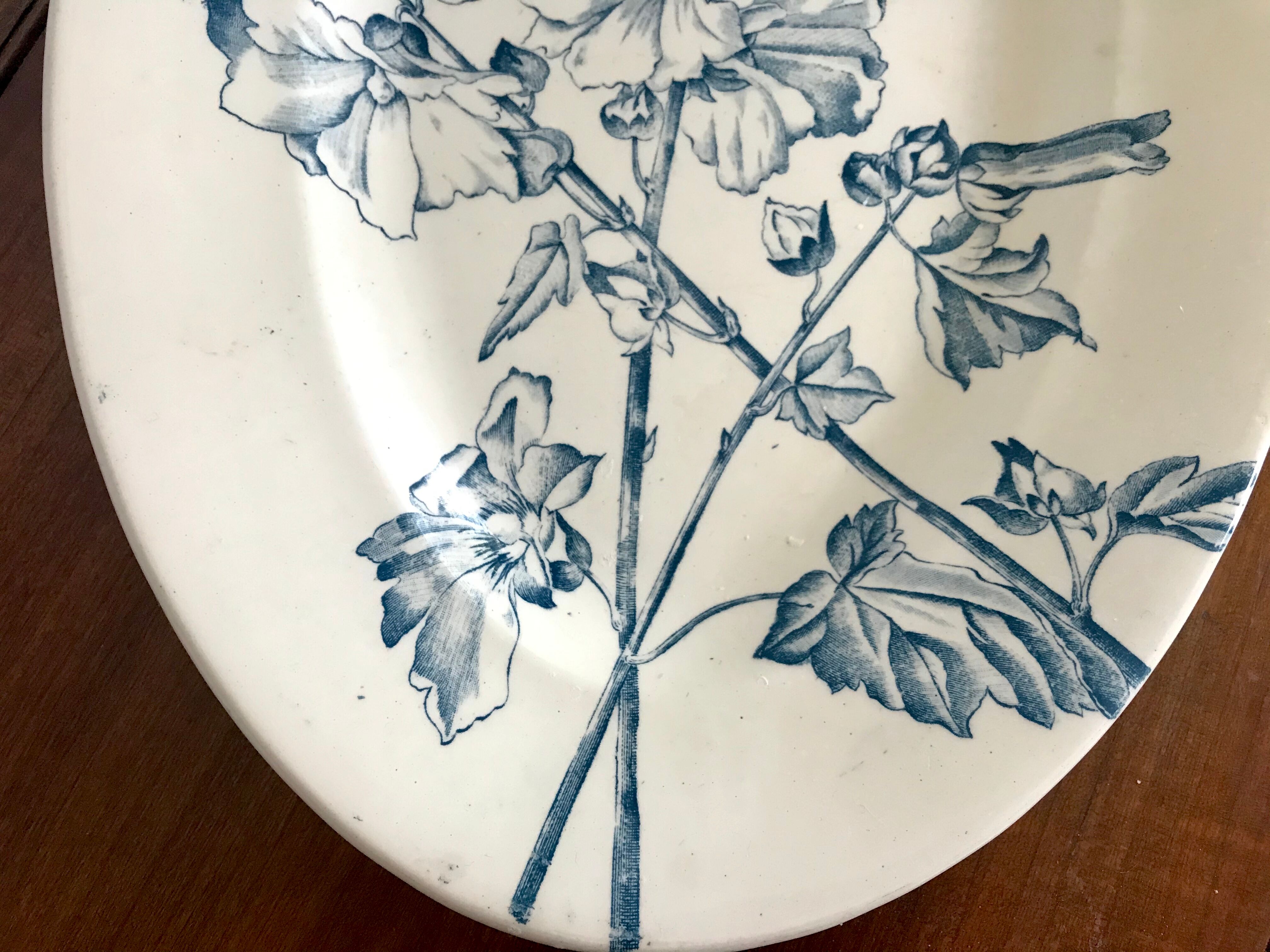 Iron earth oval dish