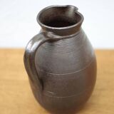 Vintage stoneware pitcher, vintage carafe, jug, kitchen, collection