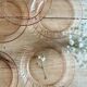 Set of 6 vintage Arcoroc rosaline dessert plates
