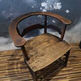 Antique solid wood armchair - Authentic rustic style