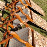 6 Louis XIV chairs in beech