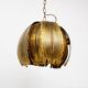 Vintage brass pendant light by Svend Aage for Holm Sorensen, 1960s
