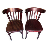 Paire de chaises de bistrot vintage