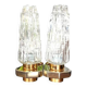 Pair of wall sconces— International design, circa 1960–1970