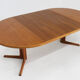 Vintage Danish round extendable dining table Gudme 1960s