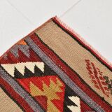 Tapis couloir kilim vintage – Tissage artisanal d’Anatolie, années 60