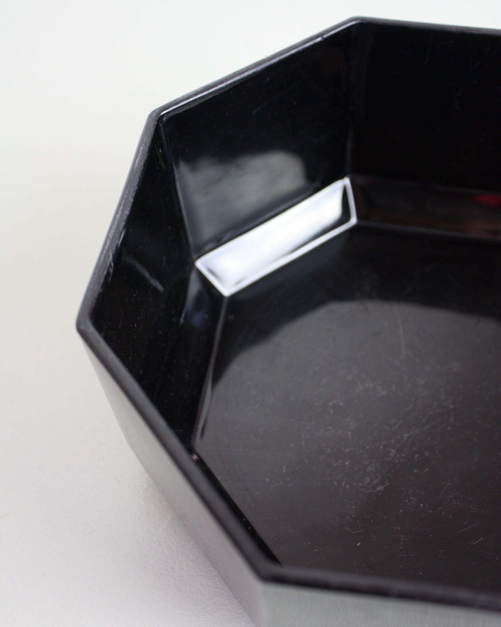 Black bowl Octime Arcoroc 80's