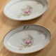 Plats ovales porcelaine de Limoges monogramme