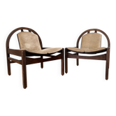 Paire de fauteuils Baumann