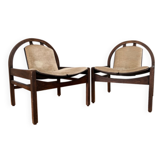 Pair of Baumann armchairs