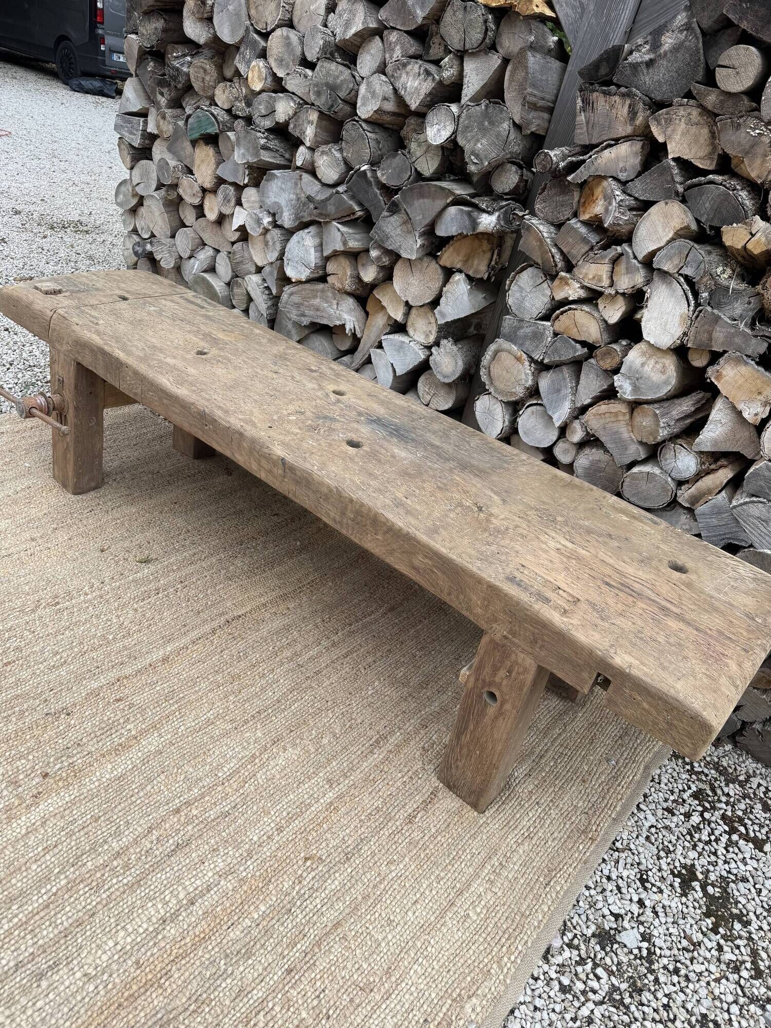 low carpenter's bench / TV stand bench