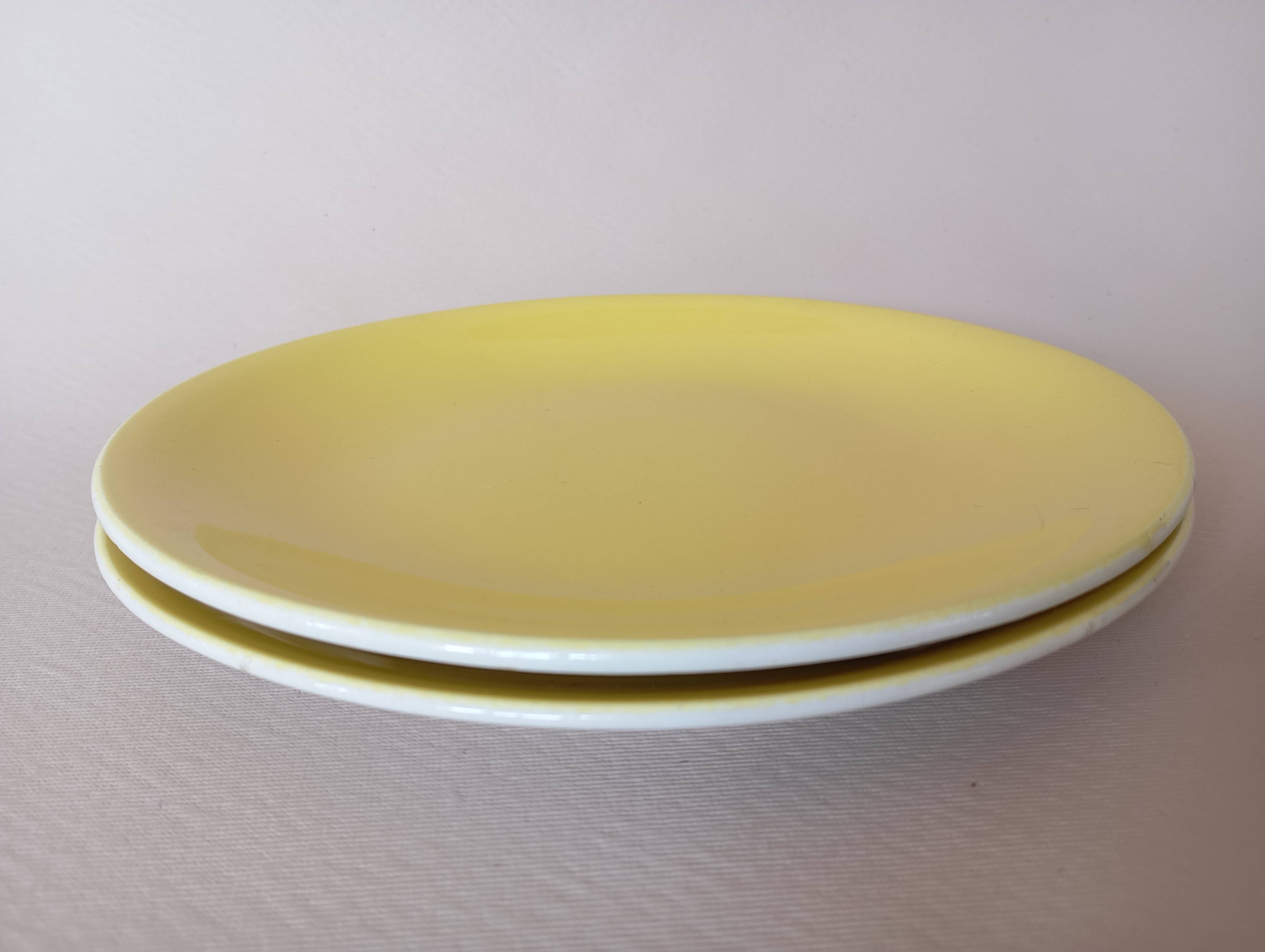 2 KG Lunéville “Météor” dessert plates