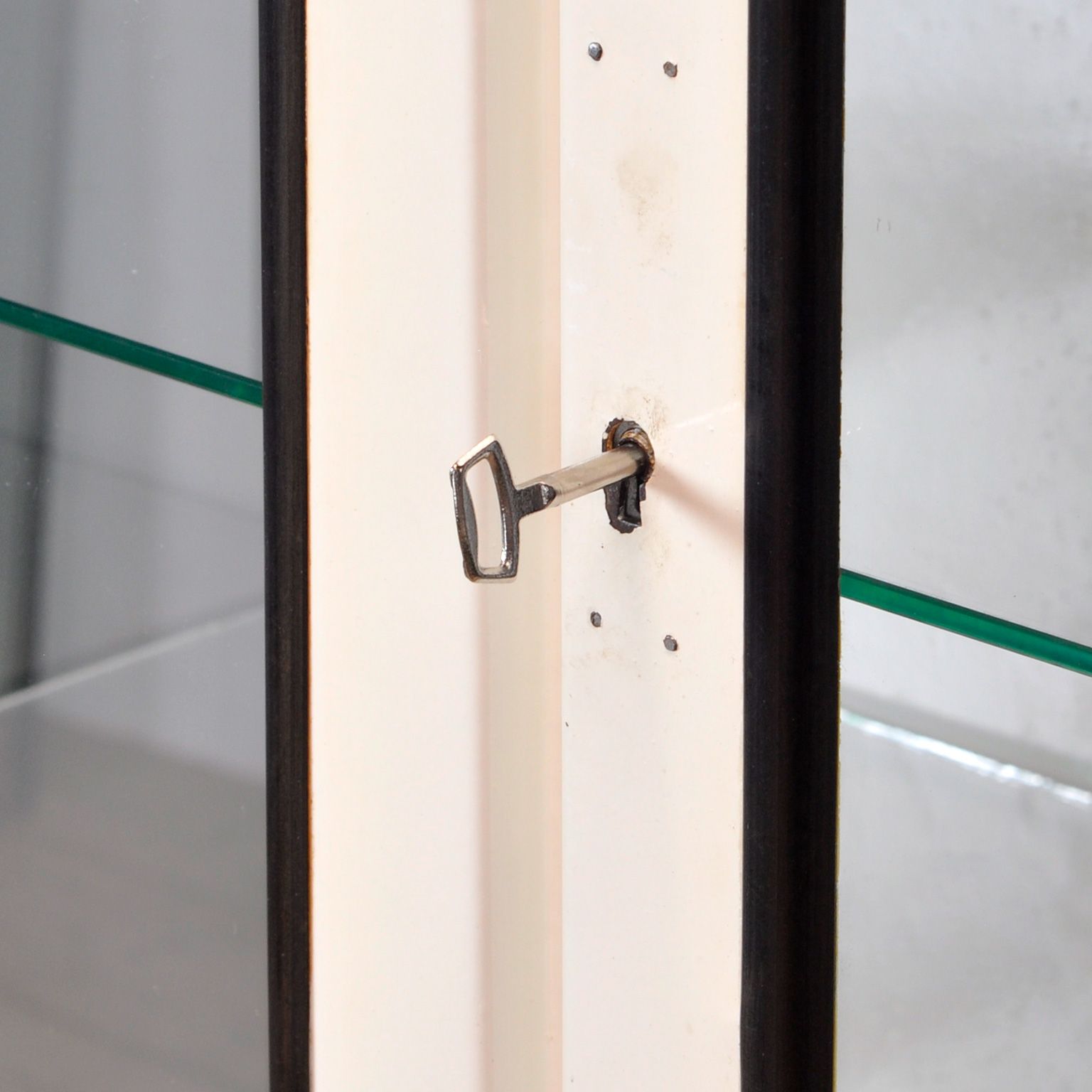 Glass & Iron Medical Cabinet, 1970s