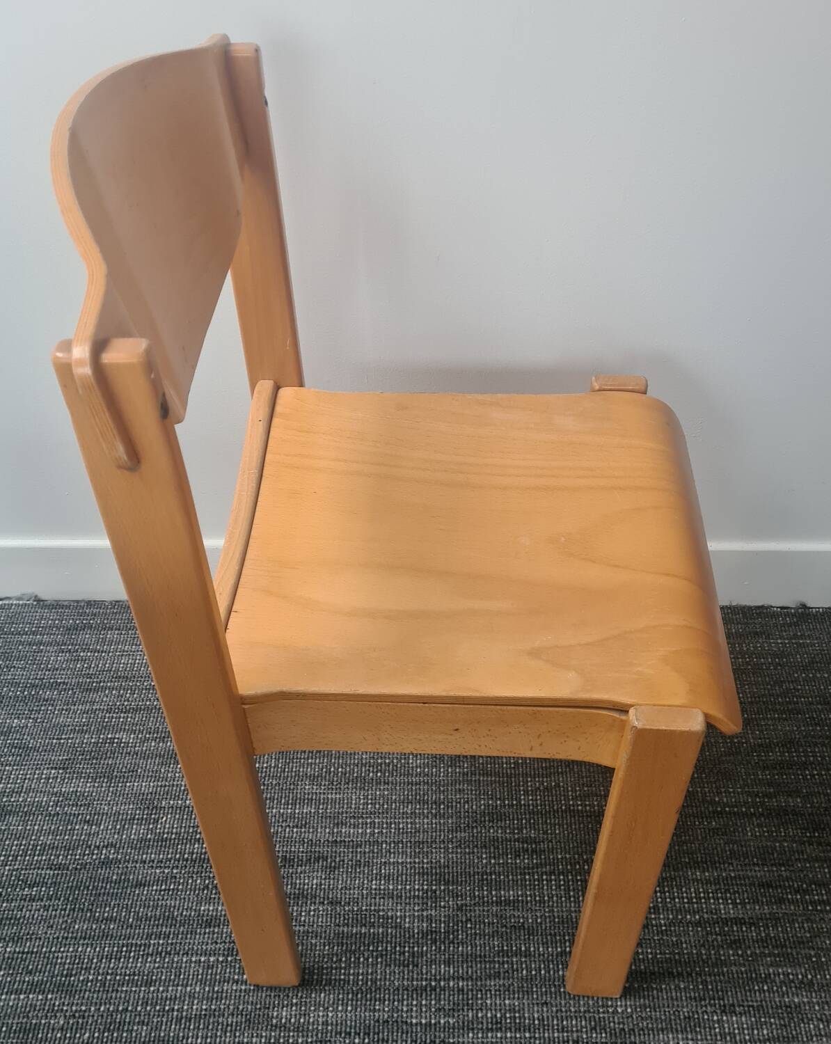 Beech chair: Roland Rainer style