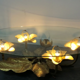 Table basse en laiton par Henri Fernandez 1970s