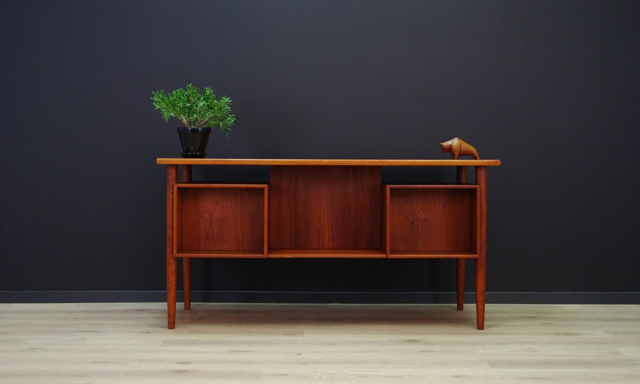 TEAK WRITING DESK DANISH DESIGN 60 70 RETRO