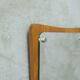 Scandinavian Minimalist Teak Mirror 1960s 36x30cm