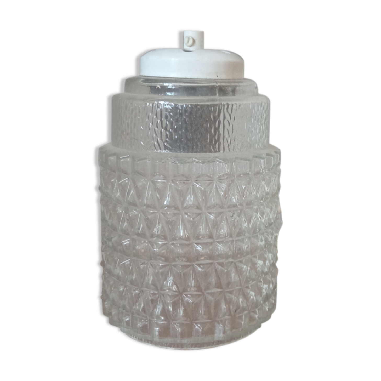 Suspension en verre vintage