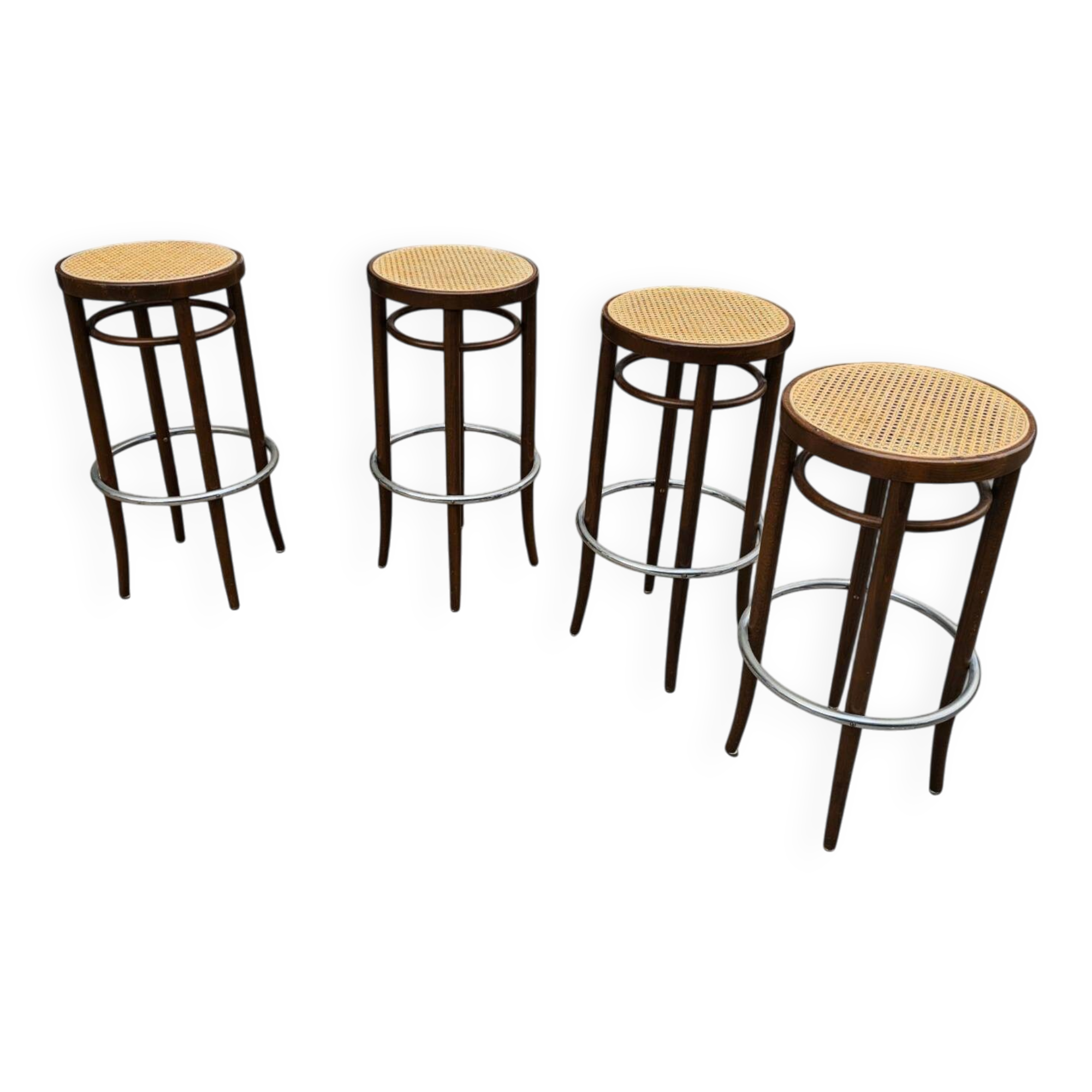 4 x Thonet 82/204 RH stool Height 80 Width 45 cm Price / set of 4 thonet