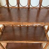 Rattan shelf