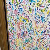 Oil painting signed armand bouvier fauvism style walkers ss le bois