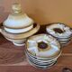 Longchamp, France - Earthenware fondue set - Design 1960/70