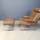 Swing Lounge Chair and Ottoman by Reinhold Adolf and Hans-Jürgen Schräpfer