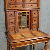 Napoleon III period tiered happiness of the day desk in pine circa 1880