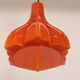 Vintage Orange Glass Pendant Lamp By Peill And Putzler 1960