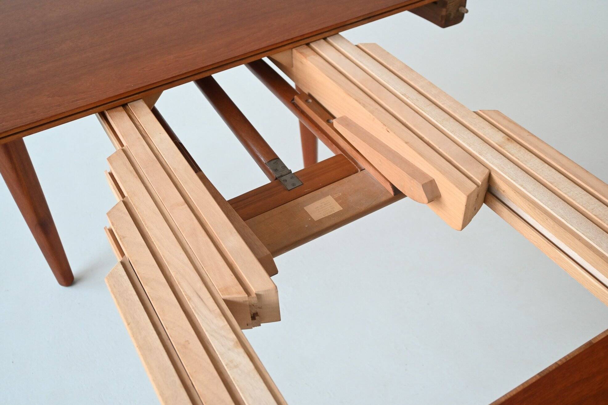 Henning Kjaernulf model 62 dining table teak Soro Stolefabrik Denmark 1958