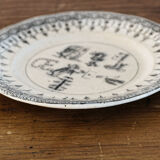 Plate talking rébus, 19th century