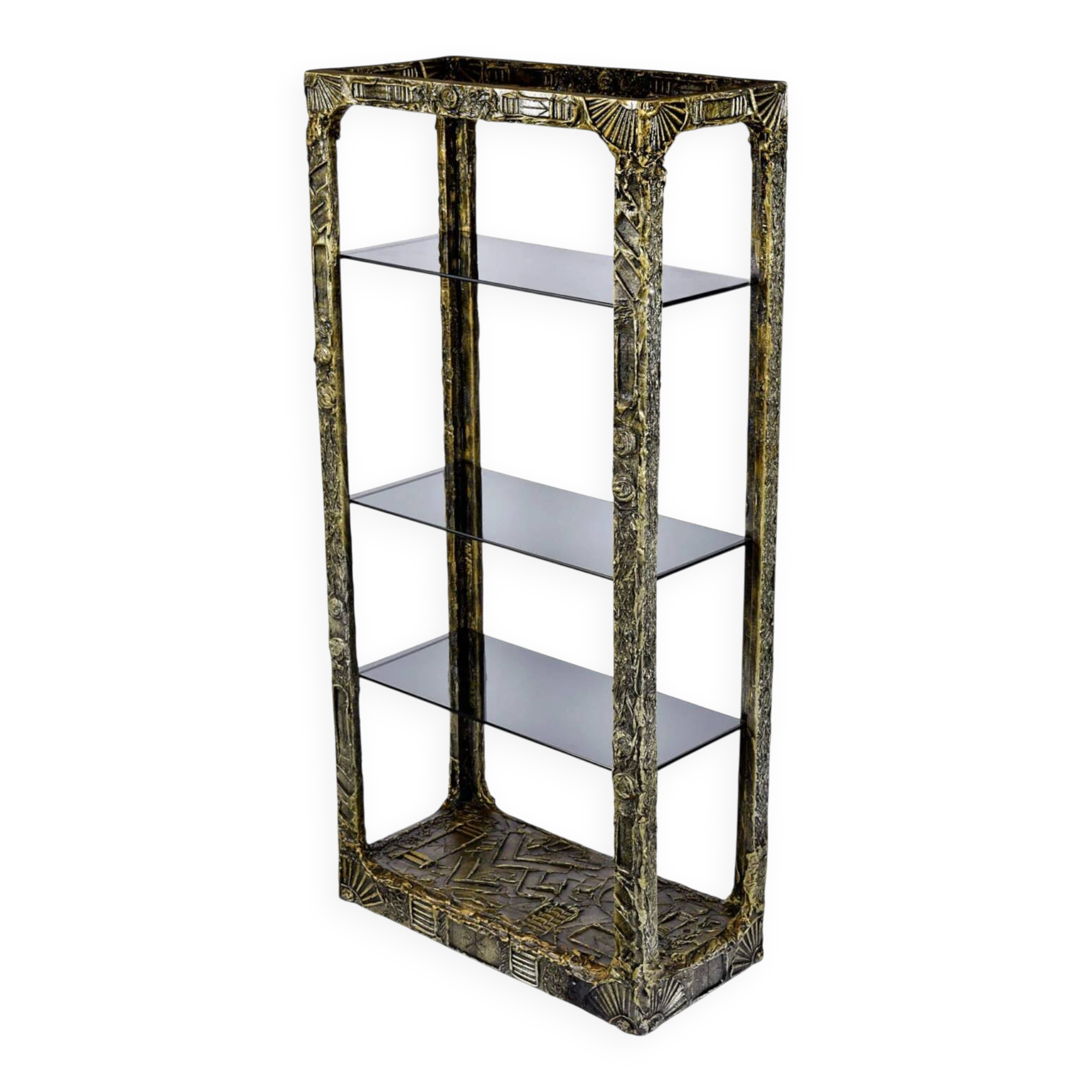 Adrian Pearsall for Craft Associates Brutalist etagere display shelves