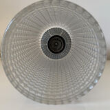 Textured glass vintage pendant light - 1960s