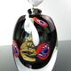 Maxence Parot - Unique Opaline and Gold Color Transparency Bottle - Glass