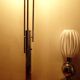 Lampadaire  chromé 3 boules 1970 vintage