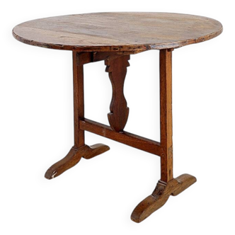 Table de vigneron pliante en chêne massif