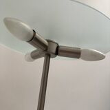 Contemporary metal and glass desk lamp