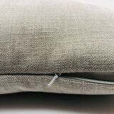 Rectangular cushion, cover and insert. Grey, Champagne. Layla model.