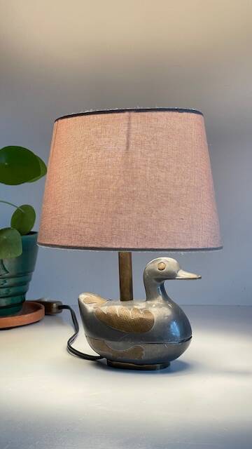 Vintage duck lamp
