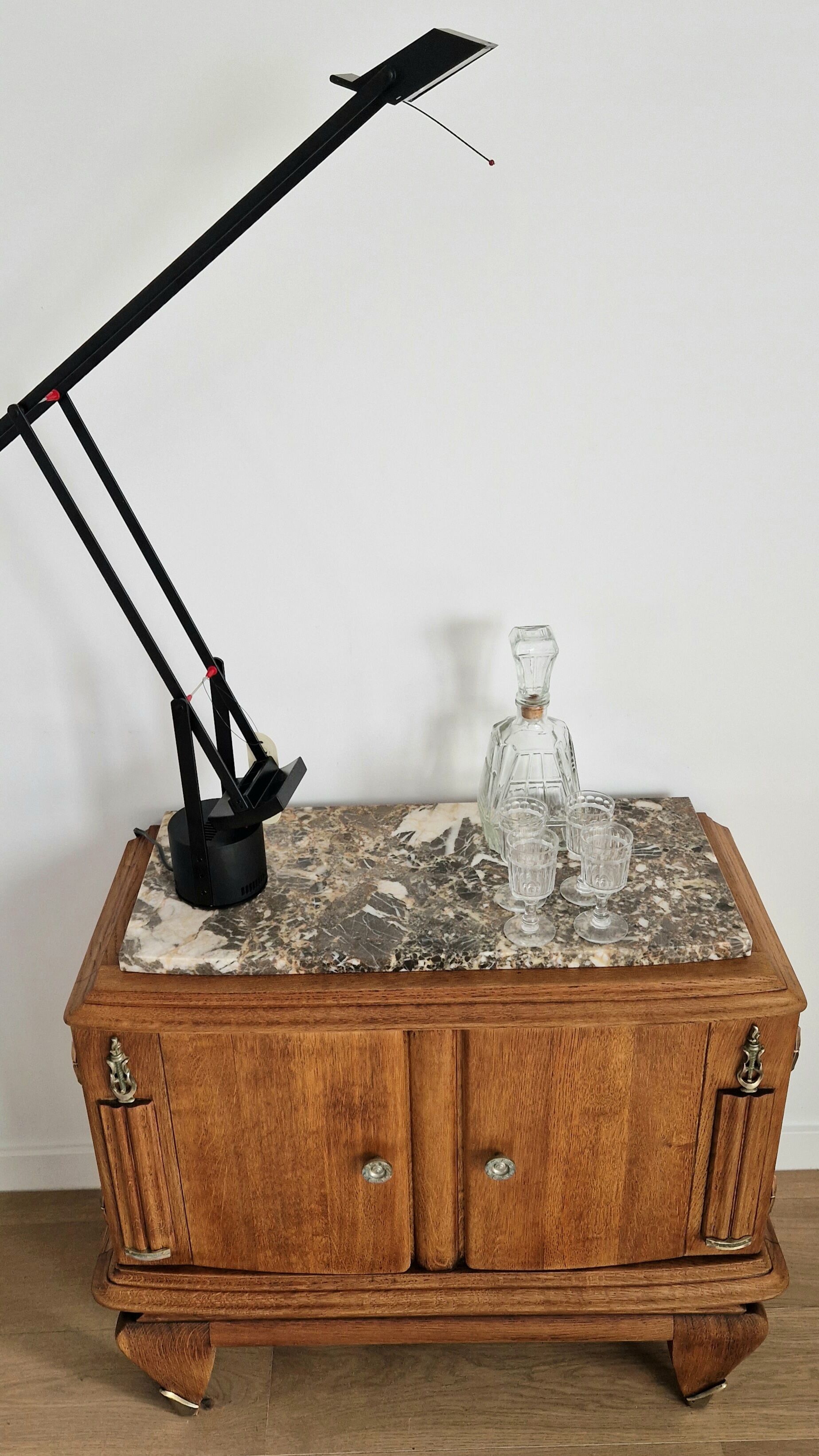 Oak bar furniture art deco style