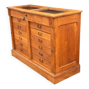 Ancien meuble de métier - tiroirs