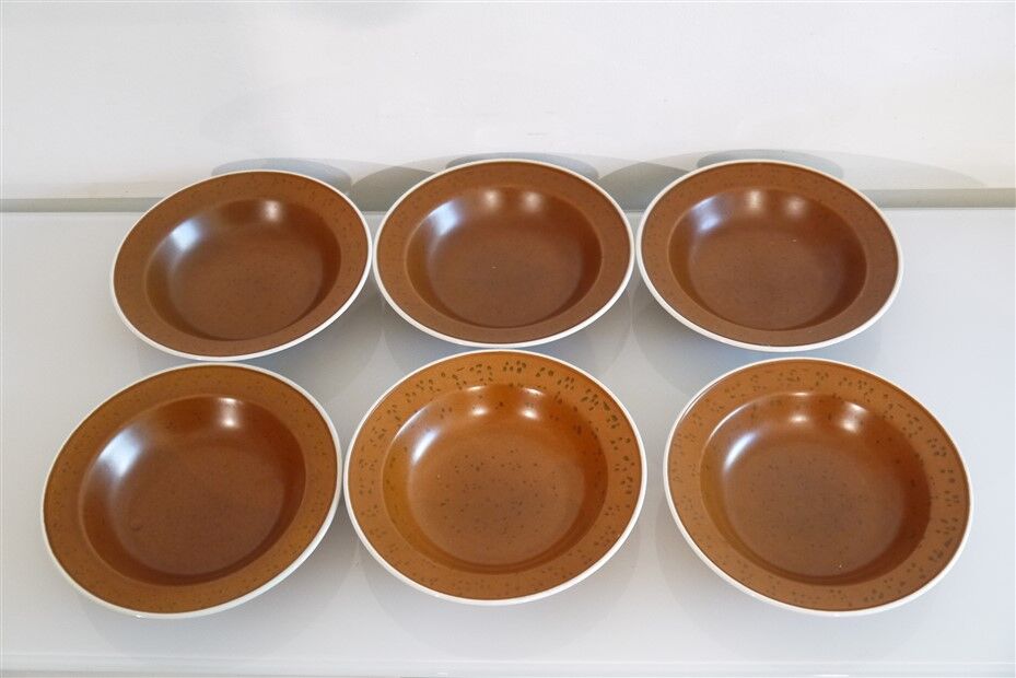 Set of 6 vintage plates by Stig Lindberg 1960