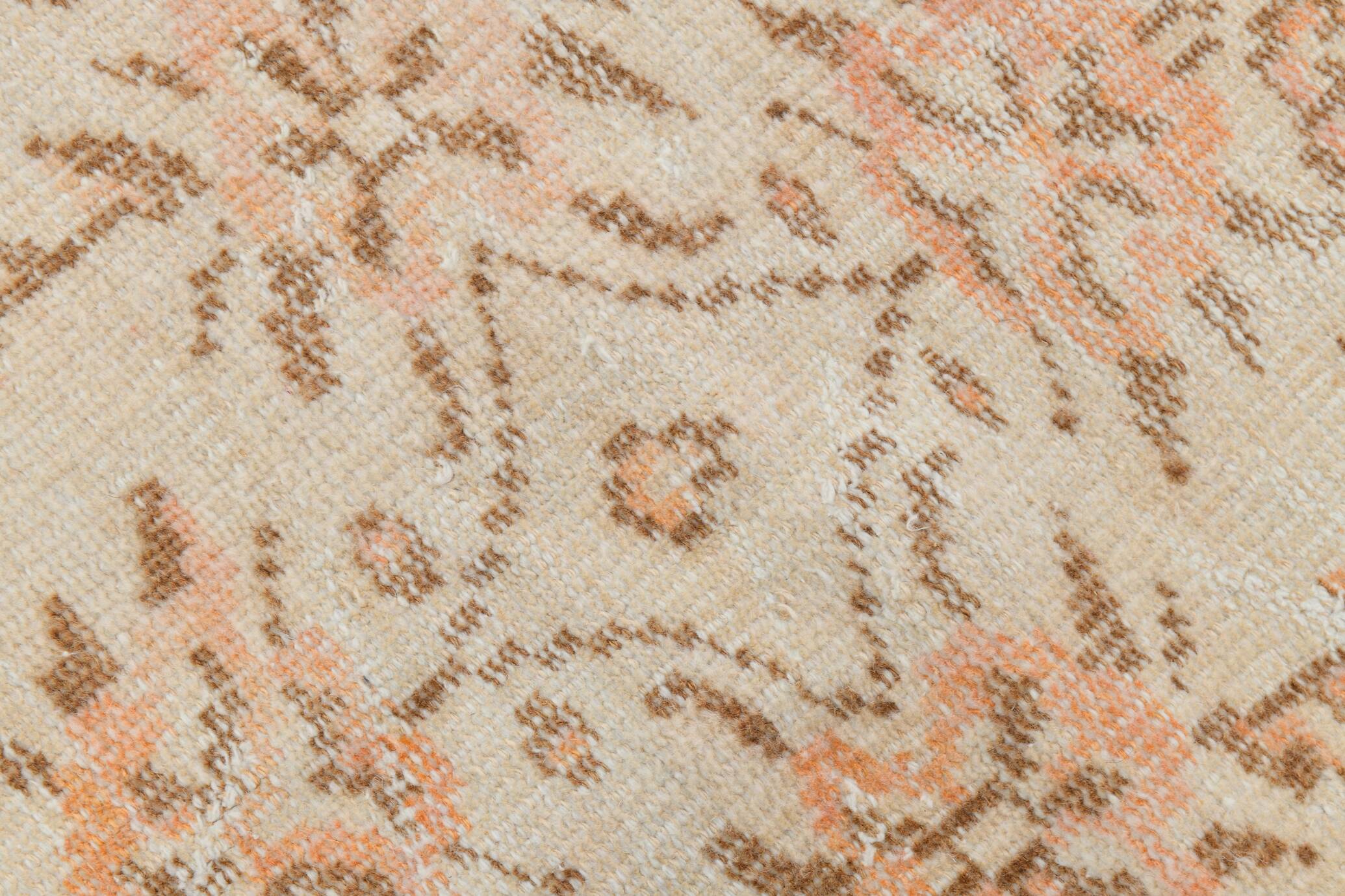 5x8 Peach & Cream Persian Rug, 156x241Cm