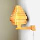 Mounted Pine Veneer Conical Wall Lamp By Hans-Agne Jakobsson For Markaryd, Sweden 1960S