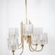 Lustre en Verre Cristal de Peill & Putzler, 1970s