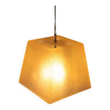 Vintage minimalist pendant lamp in fibreglass, Roche Babois